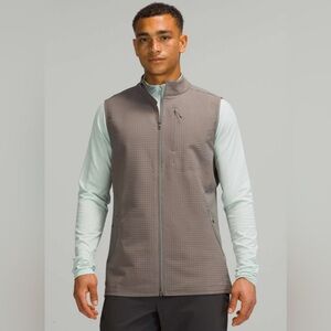 Lululemon Cold Terrain Fleece Men's Full Zip Running Vest In Rover Grey Size XL